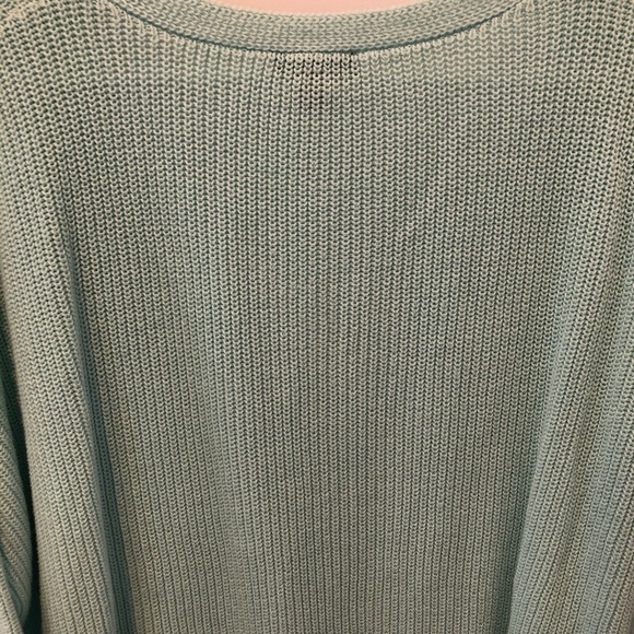 Express Light Blue V-Neck Sweater Sz Medium - Picture 5 of 5